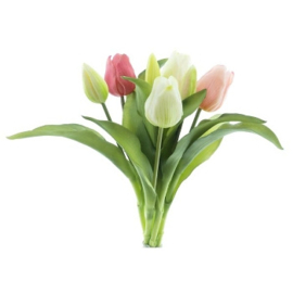 Real touch tulpen bos 7 stuks 31 cm