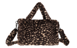Bruneck handtas Bambi-print – zacht faux fur
