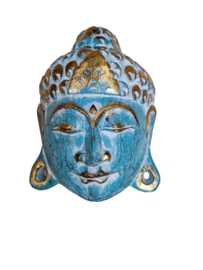 Masker Buddha wit of aqua