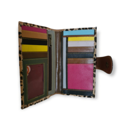Portemonnee pasjes beige