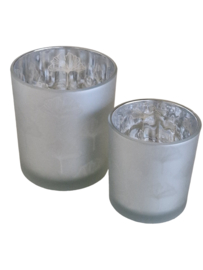 Windlicht Ginkgo (set van 2 stuks)