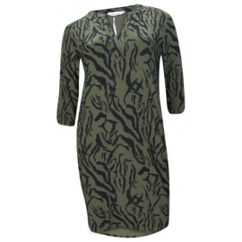 Angelle Milan tuniek/jurk met panterprint groen