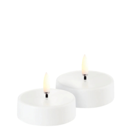 Uyuni Lighting LED-theelichten (6x2,3 cm)maxi oplaadbaar (set van 2)