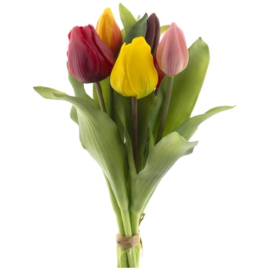 Real touch tulpen bos 7 stuks 31 cm