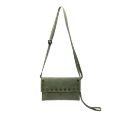 Leren Suède Tas met Studs