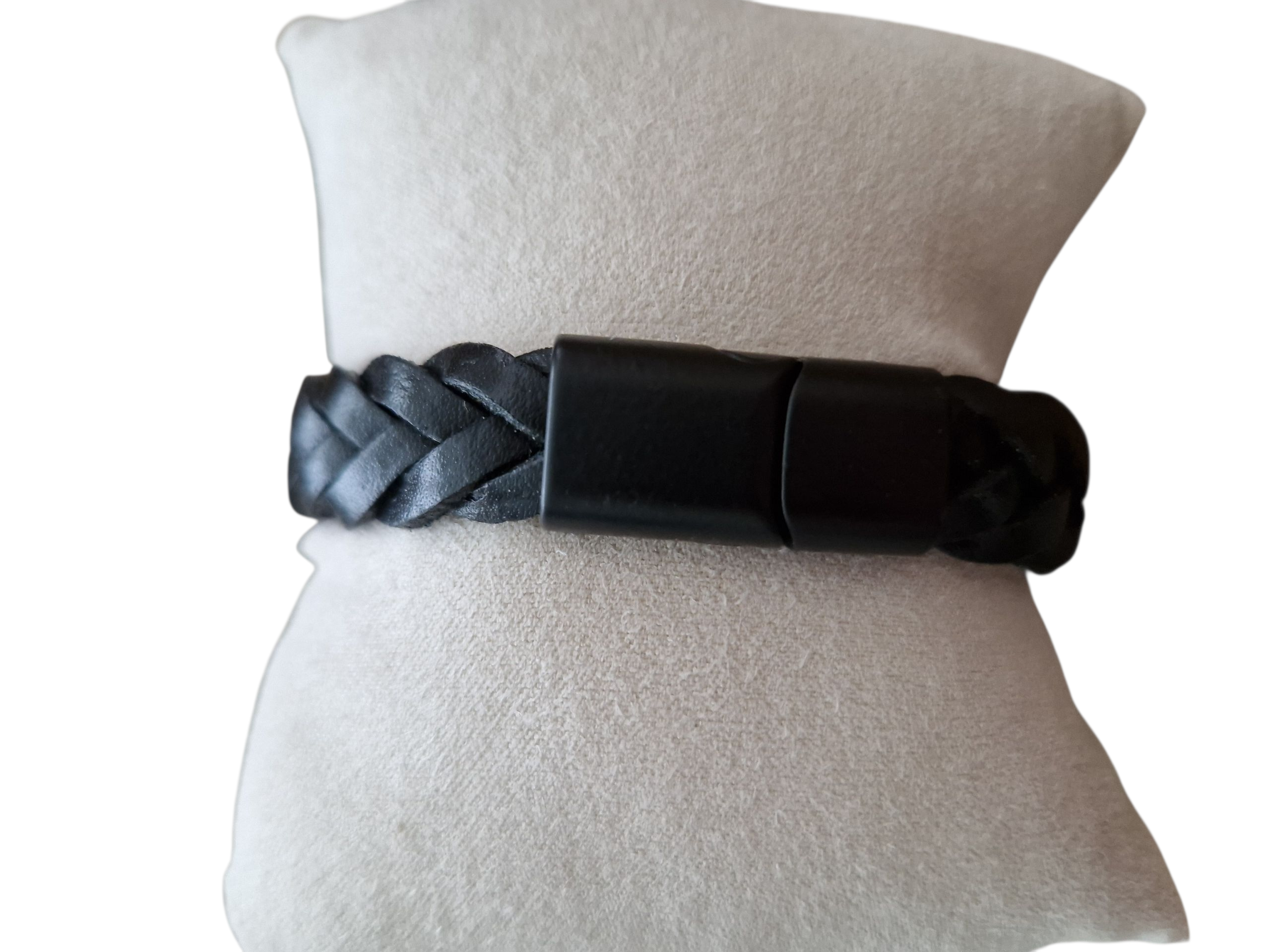 Herenarmband vlecht zwart Hevi