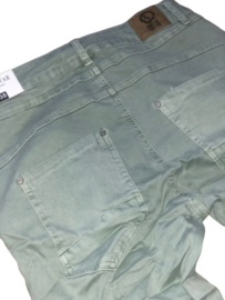 Karostar stretch jeans groen