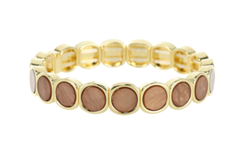 Stefanie armband met goudkleurige details