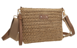 Kotor geweven crossbody tas met wisselbanden