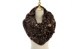 Legno driehoeksjaal van zacht faux fur – diverse prints