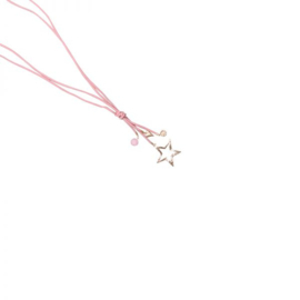 Ketting star roze, groen of grijs