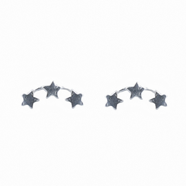Oorbellen  stars 925 sterling zilver
