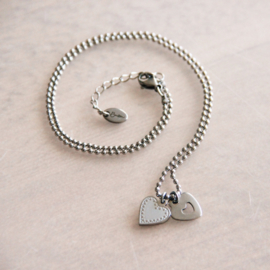 Bazou ketting balchain met hartjes