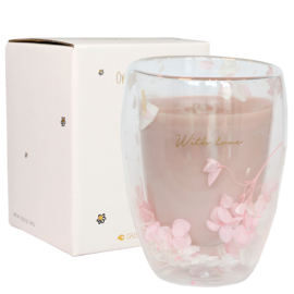 Sojakaars in Theeglas "With love"