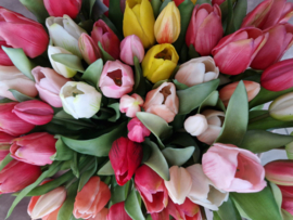 Real touch tulpen bos 7 stuks 31 cm