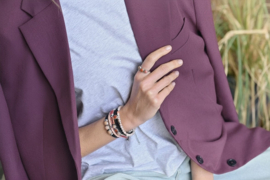 Qoss Ring Milo 3 settings zilverkleur dames  Maat 18