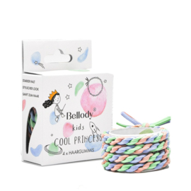 Bellody Original Kids Haarelastiekjes – 4 Stuks – Meerkleurig