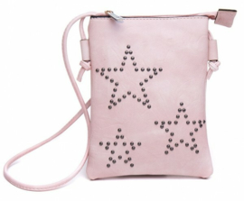 Festival tas studs sterren roze