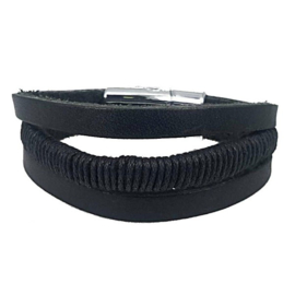 Jongens armband bruin of zwart