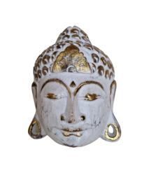 Masker Buddha wit of aqua