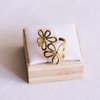 Verstelbare bloemen ring