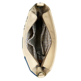 Sunsa Crossover Bag – vintage schoudertas met print