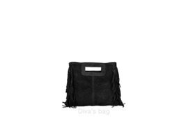 Leren tas met franjes