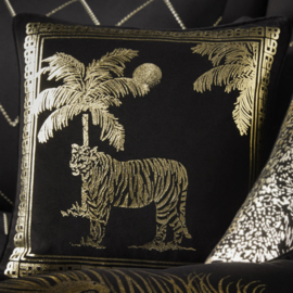 Kussen Tijger zwart/goud Ulster Weavers Home