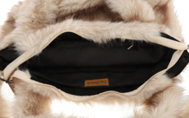 Reno shopper naturel – langharig faux fur