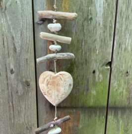Guirlande harten driftwood