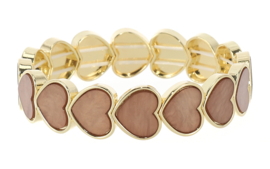 Mel damesarmband met hartjes
