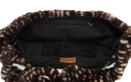 Ortler Bambi schoudertas – zachte tas met print