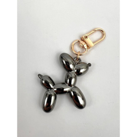 Sleutelhanger ballonhondje parelmoerglans