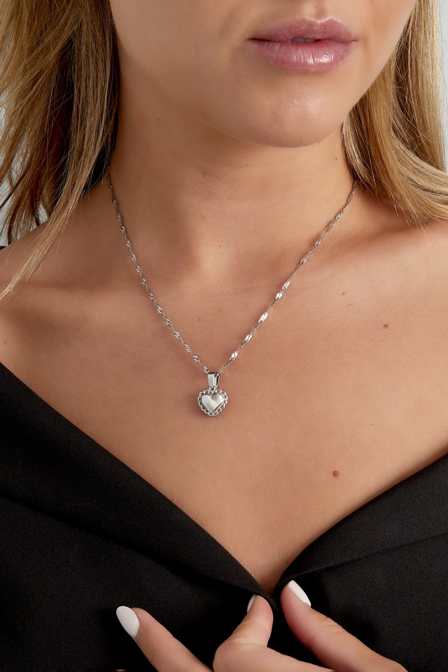 Ketting love RVS