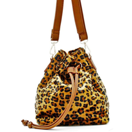 Crossbody tas luipaard bruin