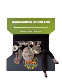 Risa Armband met zilveren bedels