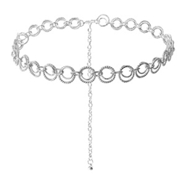 Heupketting ring dames zilver body chain minimalistisch accessoire
