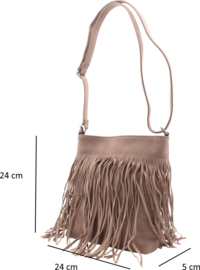 Tas met franjes Flora
