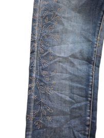 Karostar Jeans Straight Leg met Glitters en Perfecte Pasvorm