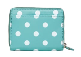 Portemonnee polka  aqua