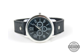 Set horloge plus 2 armbanden zwart