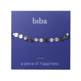 Armband Biba coins zilverkleurig