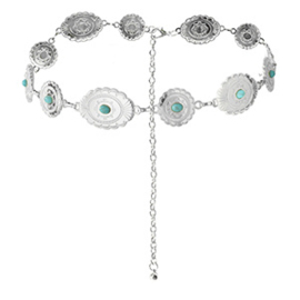 Bohemian heupketting turquoise dames statement accessoire