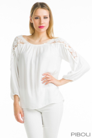 Blouse met kanten mouw Keysha
