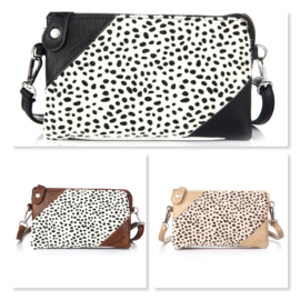 Tas Cheetah zwart, beige of bruin