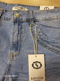 Baggy Karostar jeans Met hartknoopjes