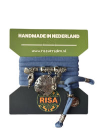 Risa Armband met zilveren bedels