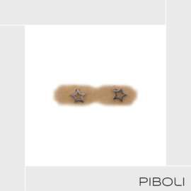 Oorbellen ster (zilver)