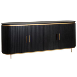 DRESSOIR RIVE LARGE MANGO BLACK OLIVE & BRASS