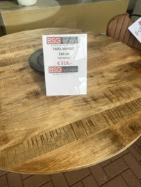 EETTAFEL ROND 130cm MANGO HOUT